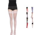 thumbnail image 1 of Uvwlwu Women Lace Top Thigh High Stockings Sheer Thin Nylon Hosiery Stretch Soft Stay Up Design for Party Date Evening Occasion Wear,Pink,One Size, 1 of 4