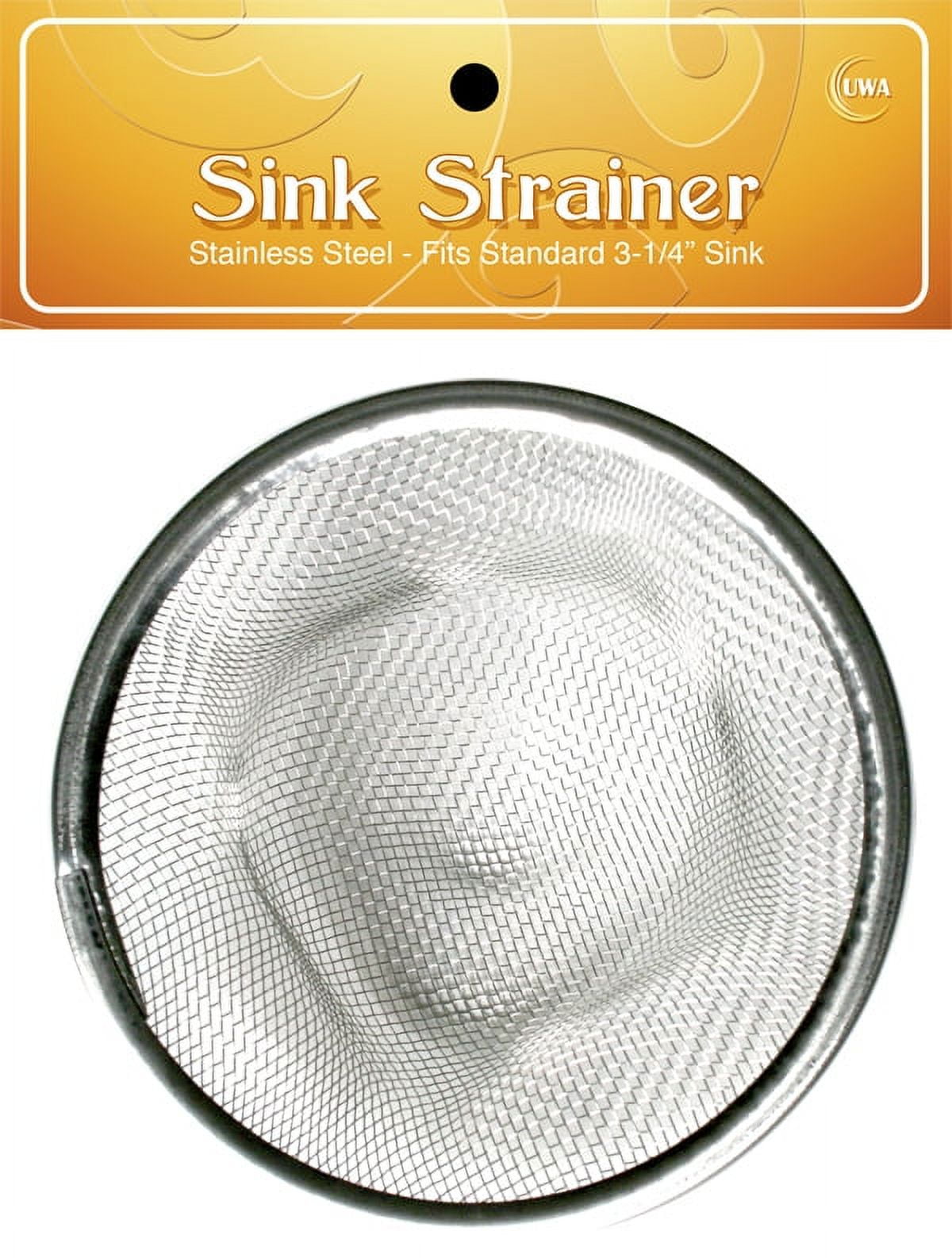 Uwa Stainless Steel Sink Strainer Fits Standard 3-1/4"