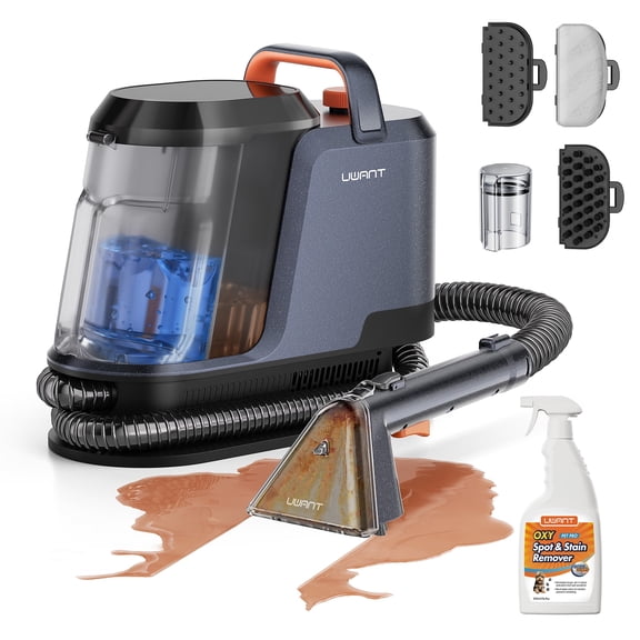 Uwant Carpet Cleaner Machine 18Kpa Powerful Suction Upholstery Cleaner for Pet, Portable Carpet Cleaner with Cleaning Tools&Self-cleaning for Spot, Cars,Rug,Furniture