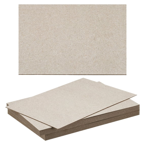 Uxcell 0.04"x7"x5" Book Board 20 Pack Chipboard Sheets Book Binding Board Bookboard Bookbinding Supplies Gray