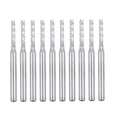 thumbnail image 1 of Uxcell 0.08'' x 0.45'' End Mill Engraving Milling Cutter CNC Router Bits Carbide  Silver Tone 10Pcs, 1 of 4