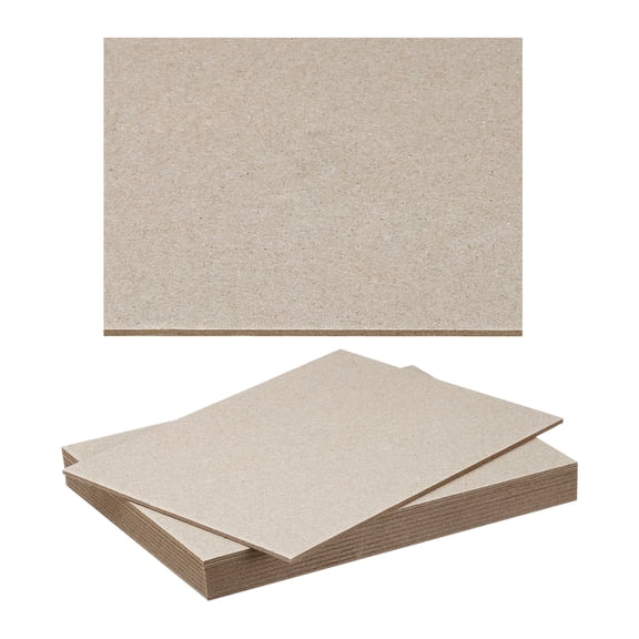 Uxcell 0.08"x7"x5" Book Board, 10 Pack Chipboard Sheets Book Binding Board Bookboard Bookbinding Supplies, Gray