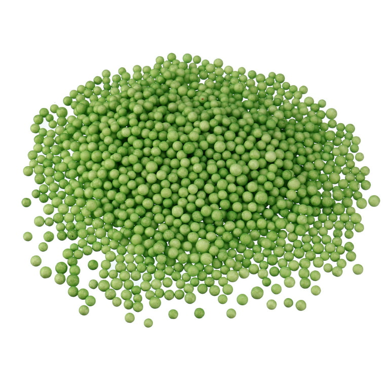 Uxcell 0.1 Green Polystyrene Foam Beads Ball Mini for Crafts and Fillings  1 Pack 