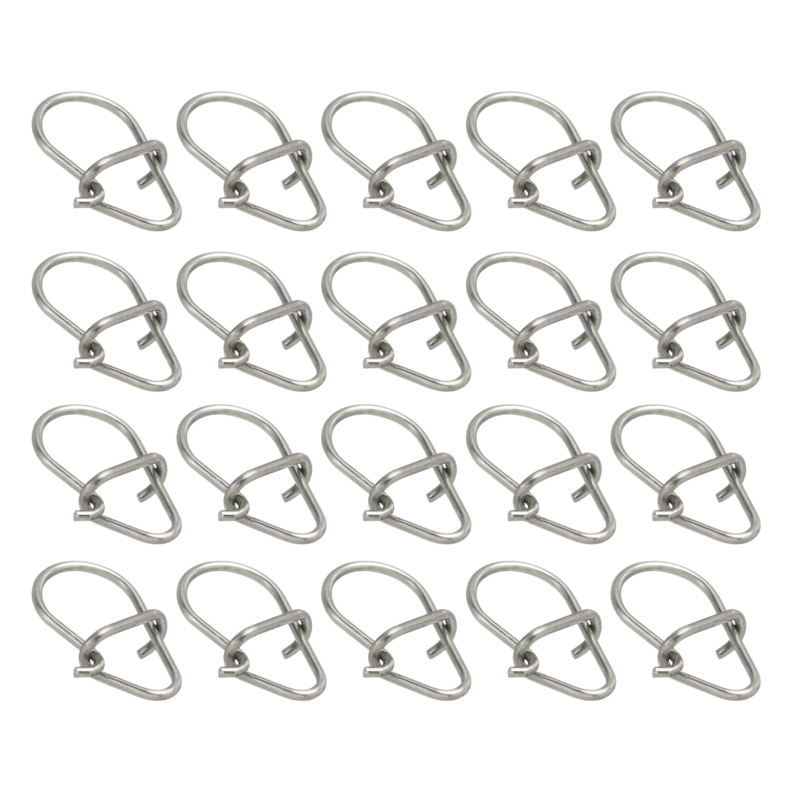 Uxcell #0/#1 Stainless Steel Fishing Lock Snaps Fishing Clips Quick ...