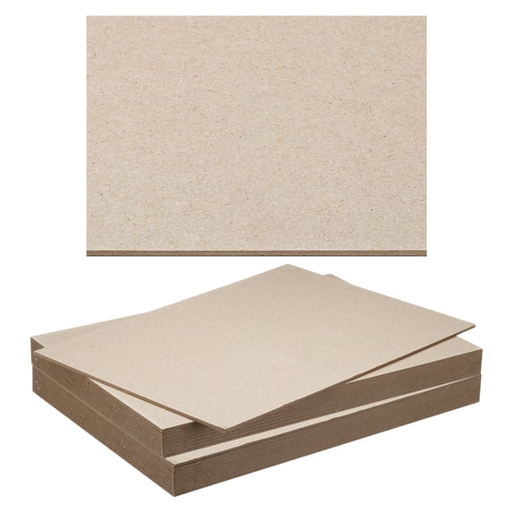 Uxcell 0.1"x12"x8" Book Board, 20 Pack Chipboard Sheets Book Binding Board Bookboard Bookbinding Supplies, Gray