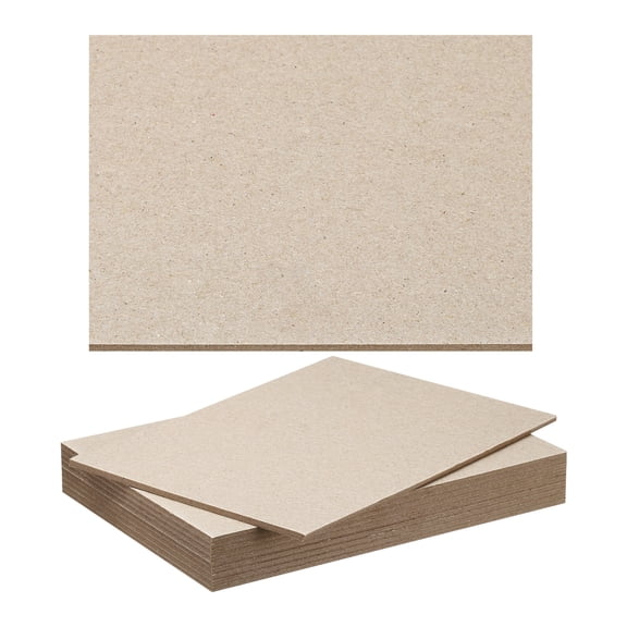 Uxcell 0.1"x7"x5" Book Board, 10 Pack Chipboard Sheets Book Binding Board Bookboard Bookbinding Supplies, Gray