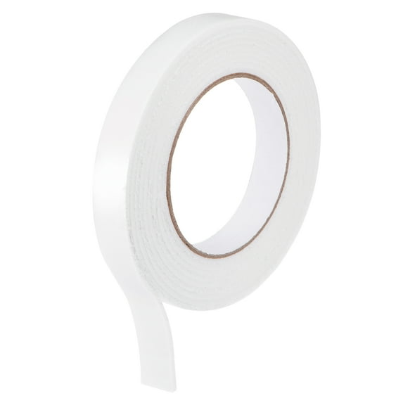 Uxcell 0.1inch x 0.71 inch x 9.84feet Double-Sided PE Foam Tape Sponge Adhesive 1 Roll