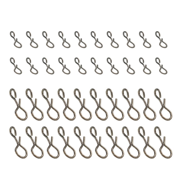 Uxcell 0.2"/ 0.43" Stainless Steel Fly Fishing Snaps Quick Change No Knot Fast Snap, 100 Pack