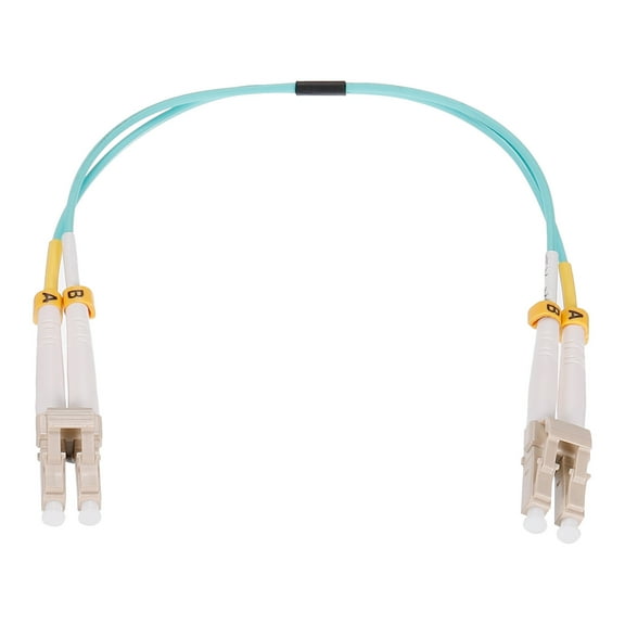 Uxcell 0.2 Meters 0.6Ft Fiber Patch Cable Multimode LC-LC OM3 LSZH Fiber Optic Jumper Green For Network Transceiver,1Pcs
