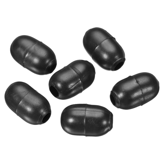 Uxcell 0.2''x 0.51'' Kitchen Sink-Rack Grid Feet Protector Black 20Pcs