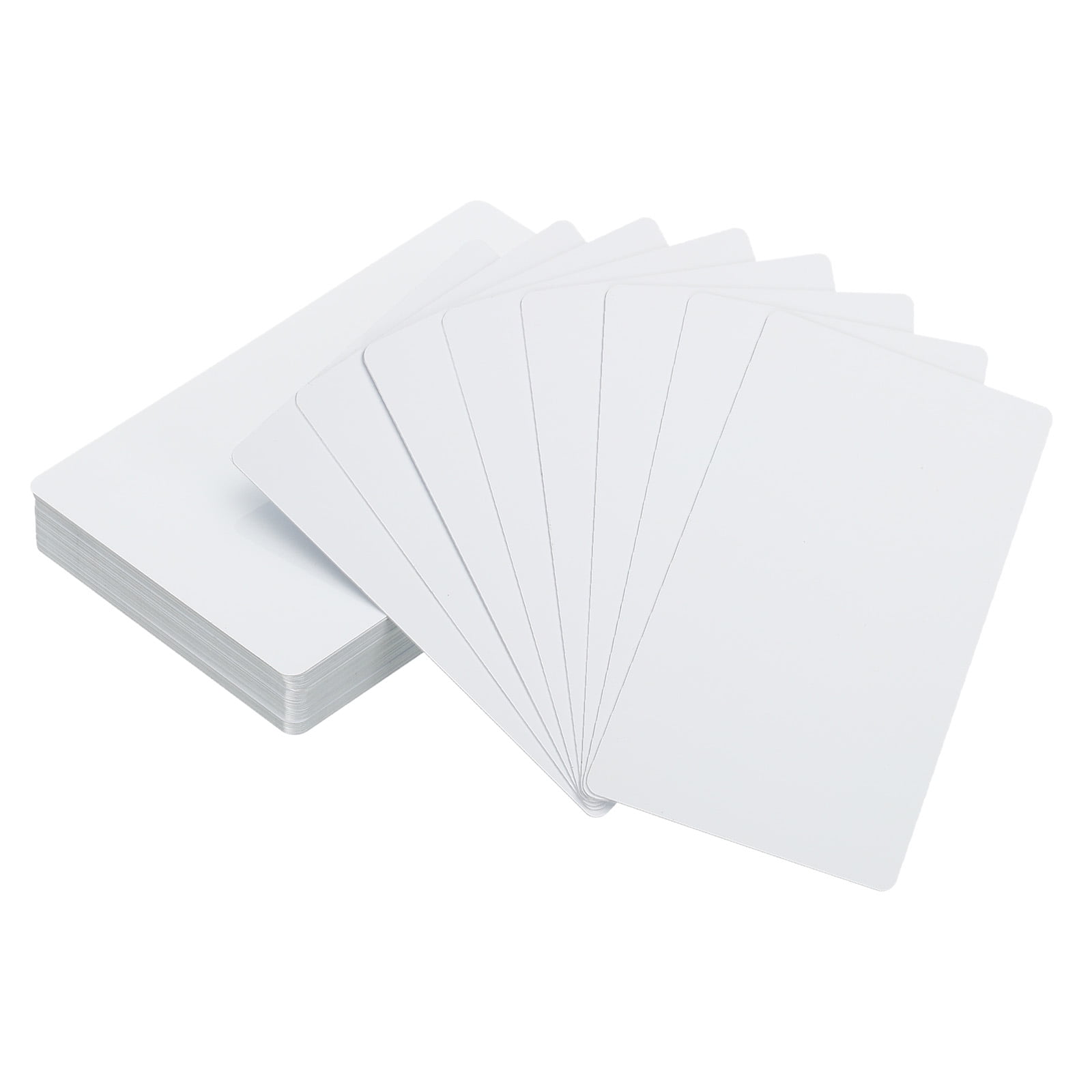 Uxcell 0.21mm Sublimation Metal Business Cards Blank Aluminum Printable Card,  White 150Pack 