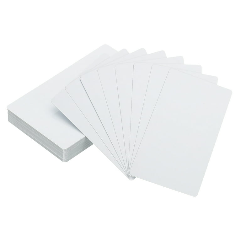 Uxcell 0.21mm Sublimation Metal Business Cards Blank Aluminum Printable  Card, White 150Pack
