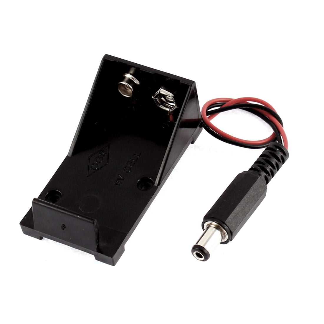 Uxcell 0.22“x0.08” DC Male Plug 9V Cell Battery Holder Case Box ...