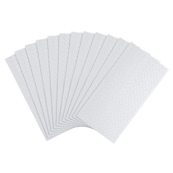 Uxcell 0.24 Inch Foam Dots Squares, 2400 Pcs 12 Sheets Round Shape 3D Foam Tapes Mount for Craft DIY Art