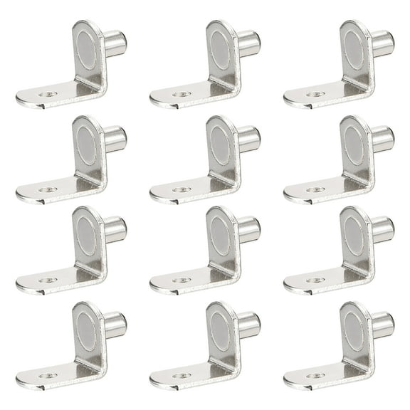 Uxcell 0.24'' L Shaped Shelf Support Peg Support Shelf Bracket Peg w Hole 40pcs