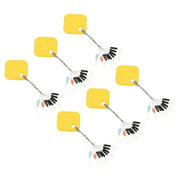 Uxcell 0.24x0.06" S Size 9 in 1 Cylinder Shape Fishing Rubber Bobber Beads Stopper Black 270 Pieces