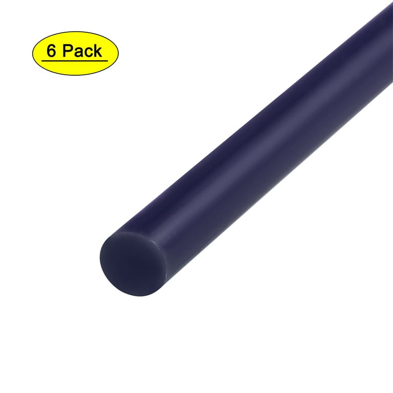 Uxcell 0.27 x 4 Navy Blue Mini Hot Glue Sticks for Glue Gun 6 Pack 