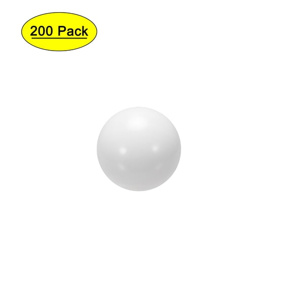 Uxcell Metric Bearing Precision Ball PP White 200pcs 0.28''