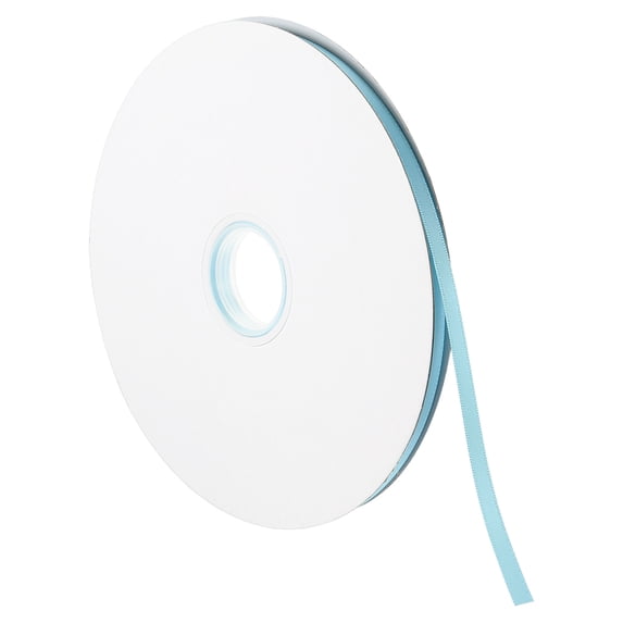 Uxcell 0.28" x 100 Yards Double Face Decorate Crafts Roll Satin Ribbon Lake Blue