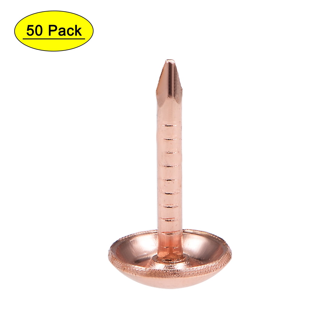 Uxcell 0.28''x0.55'' Upholstery Nails Tacks Round Thumb Push Pins Iron ...
