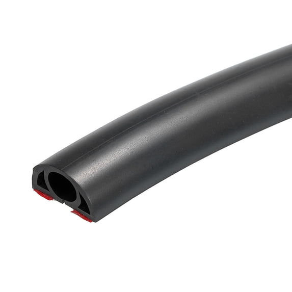 Uxcell 0.3"D 3.9ft Floor Cord Cover Cable Protector Cable Management Black