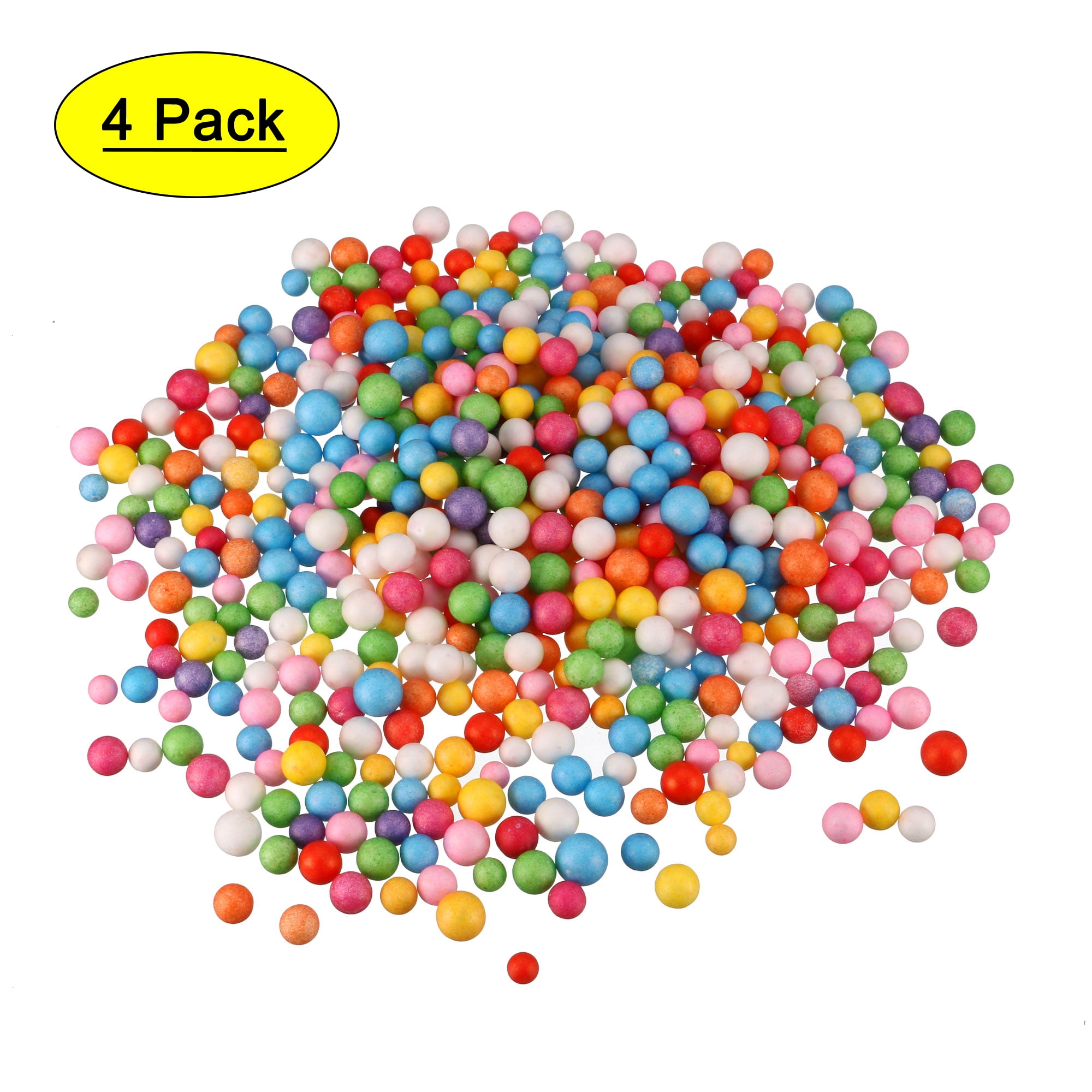 Uxcell 0.3" Multicolored Color Polystyrene Foam Ball Beads for Crafts ...