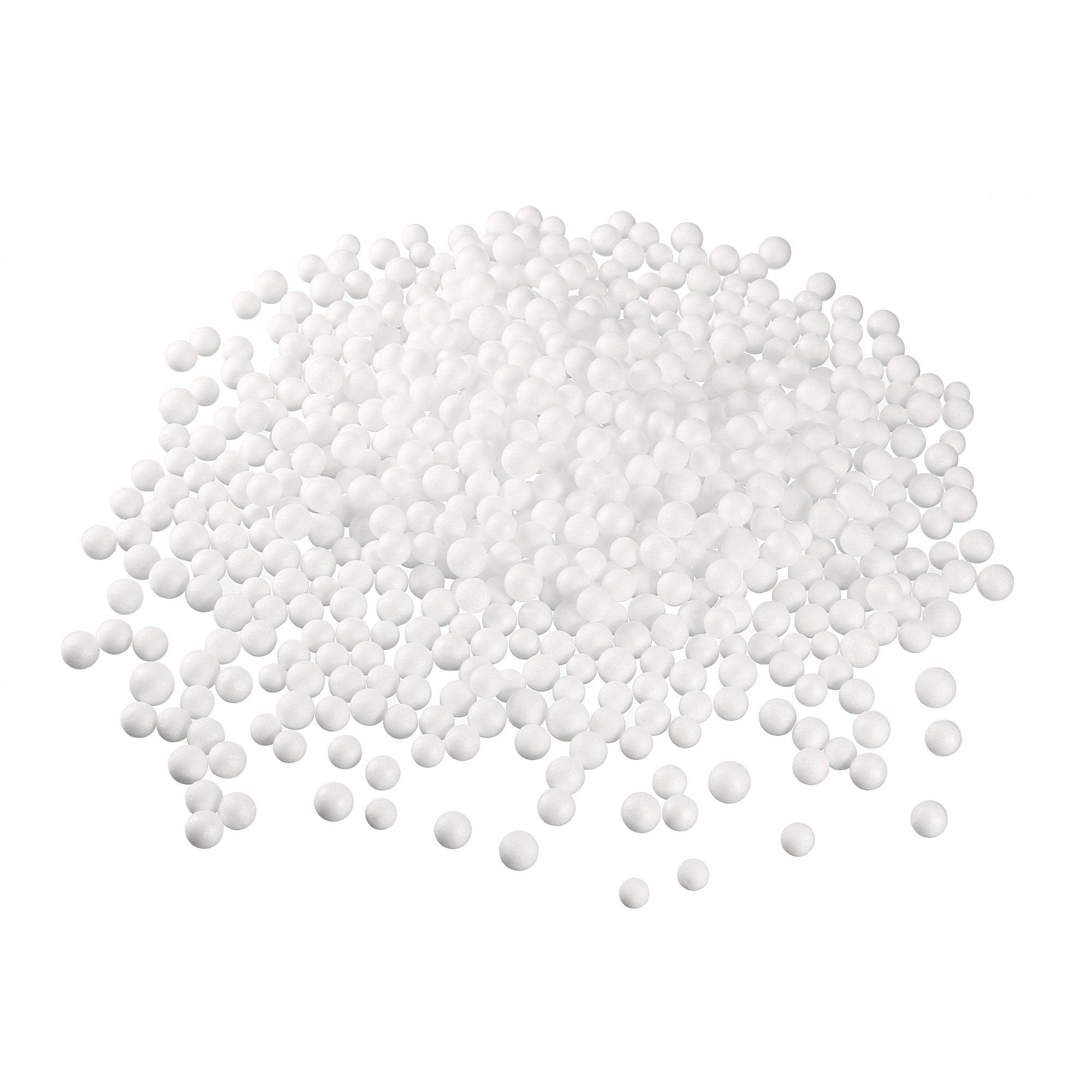 Uxcell 0.3" White Polystyrene Foam Ball Beads for Crafts and Fillings 4 ...