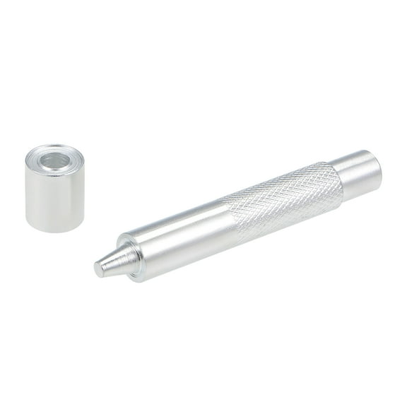 Uxcell 0.31'' Eyelet Hole Hollow Punch Die Tool Steel Silver Tone 1pcs