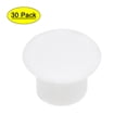 thumbnail image 1 of Uxcell 0.31'' Screw Cap Cover Locking Hole Plug Button Top Flush Type Plastic White 30pcs, 1 of 5