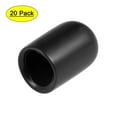 thumbnail image 1 of Uxcell 0.31'' Screw Thread Protector Vinyl End Caps Rubber Black 20pcs, 1 of 5