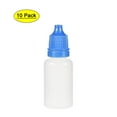 thumbnail image 1 of Uxcell 0.34 oz Small Mouth Empty Squeezable Drop Bottles Plastic Blue 10 pcs, 1 of 6