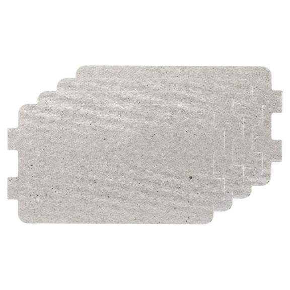 Uxcell 0.35x0.21inch Microwave Waveguide Cover, 4pcs Microwave Mica Plates Sheet 0.4mm Thick Replacement Part