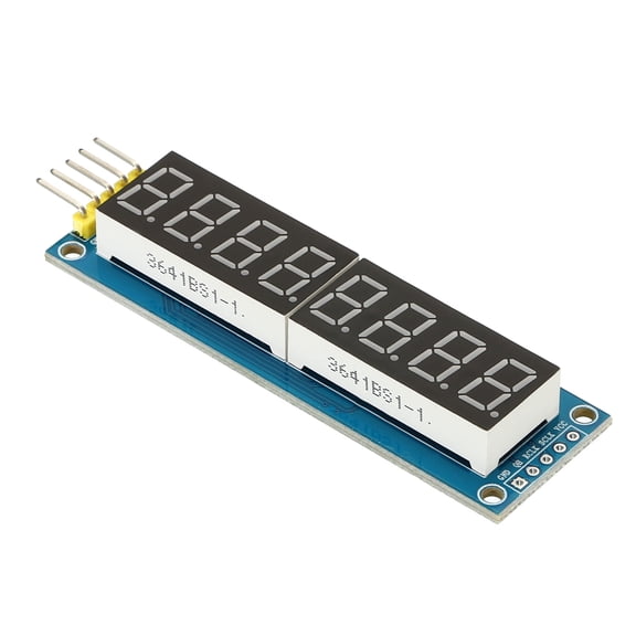 Uxcell 0.36" 8 Digit LED Display Module, 3.5-5V 7 Segment Common Anode 2.8 x 0.9 x 0.4 Inch, Red