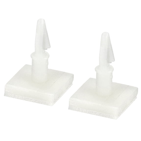 Uxcell 0.37" Supporting Height Adhesive Standoff Reverse Mount Insulation Bracket White 10 Pack