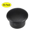 thumbnail image 1 of Uxcell 0.39'' Screw Cap Cover Locking Hole Plug Button Top Flush Type Plastic Black 30pcs, 1 of 5