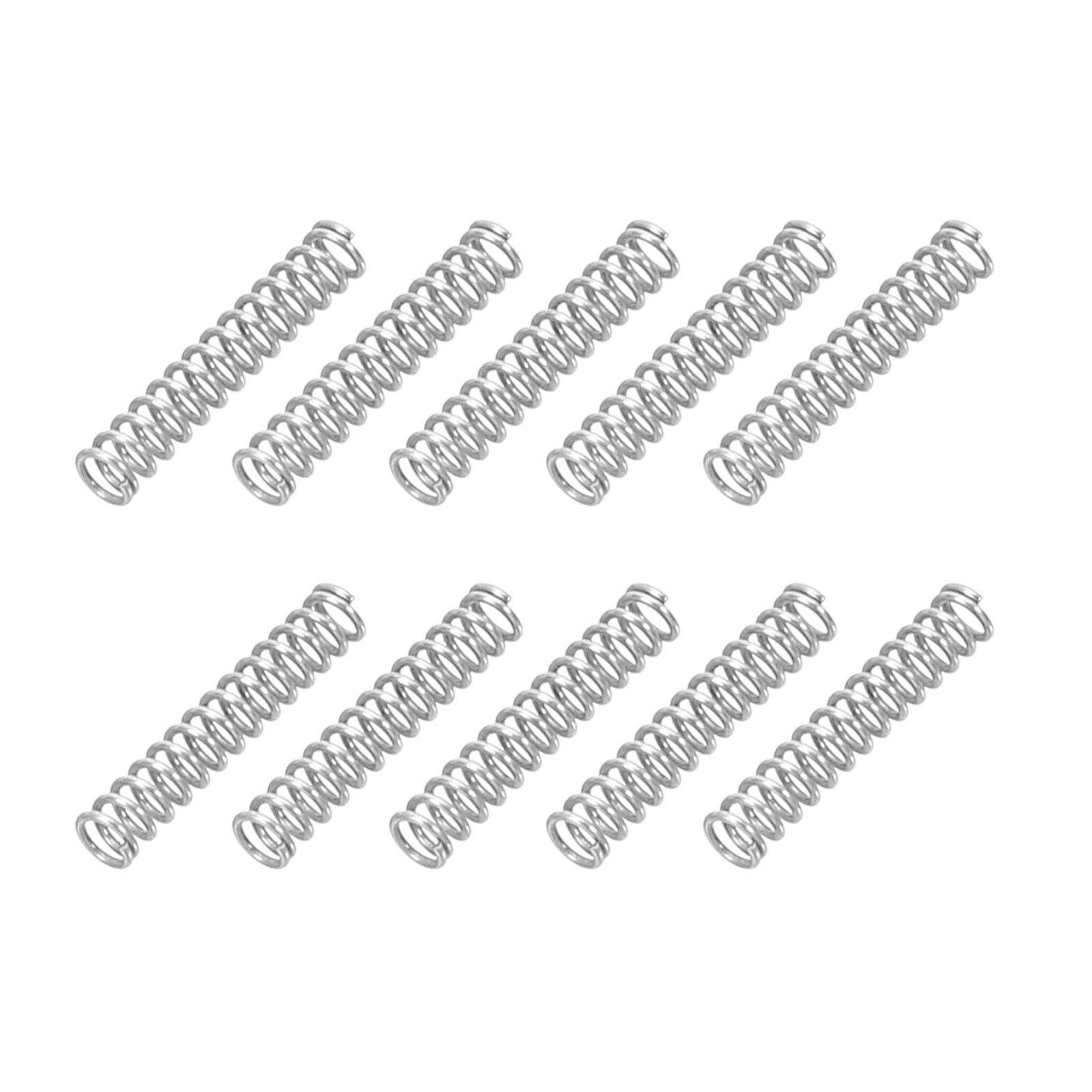 Uxcell 0.3mm Wire Dia x 2mm OD x 10mm L Compression Spring, 304 ...