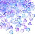 thumbnail image 1 of Uxcell 0.3x0.4" Acrylic Frosted Flower Beads Flower Bead Caps, 300Pcs, Blue Purple, 1 of 6
