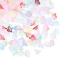 thumbnail image 1 of Uxcell 0.3x0.5" Acrylic Frosted Flower Beads Trumpet Flower Beads, 300Pcs, Mixed Color, 1 of 6