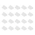 thumbnail image 1 of Uxcell USB Type C Dust Plug, Anti Dust Plug Cover Silicone Charging Cap Port Cover Protector Female End for Computer White, 1 of 6