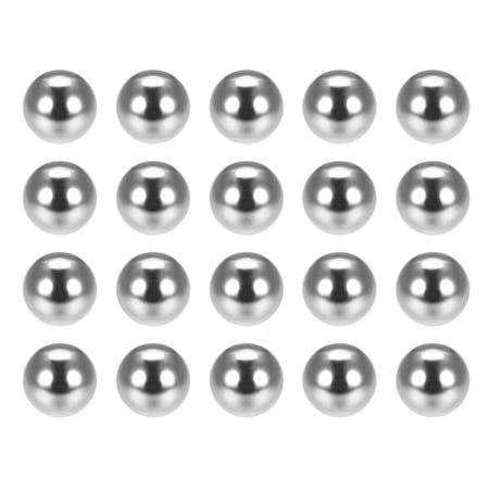 Uxcell 0.43'' G25 Metric Bearing Precision Balls Chrome Steel Silver Tone 100pcs
