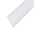 thumbnail image 1 of Uxcell 0.43''x0.24''x39.37'' F-Type  Frameless Glass Door Sweep Bottom Side Seal Strip Plastic Clear 1pcs, 1 of 4