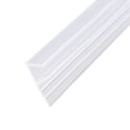 thumbnail image 1 of Uxcell 0.43''x0.31''x118.11'' F-Type  Frameless Glass Door Sweep Bottom Side Seal Strip Plastic Clear 1pcs, 1 of 6
