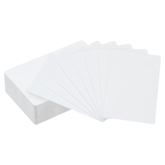 Uxcell 0.45mm Sublimation Metal Business Cards Blank Aluminum Printable Card, White 50Pack