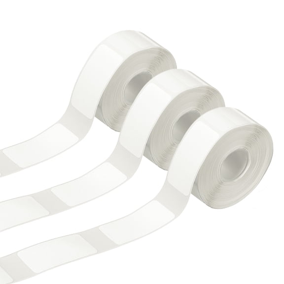 Uxcell 0.47 x 1.57 Inch Food Storage Labels, 3 Roll (160pcs Per Roll) Refrigerator Freezer Marker Adhesive Paper Sticker for Jars Bottles Containers, White