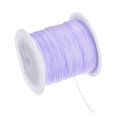 thumbnail image 1 of Uxcell 0.4mm Nylon String for Bracelets 153 Yard Nylon Satin Cord Beading Thread for Jewelry Making Light Purple, 1 of 7