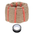 thumbnail image 1 of Uxcell Jute Rope Heavy Natural Thick Twisted Rope with Tape for Crafts Railing Docks Tug of War Swing Landscaping 0.5 Inch x 75ft, 1 of 6
