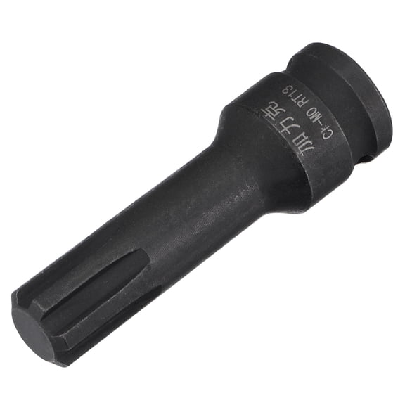 Uxcell 0.51'' Impact Ribe Bit Socket, 3/8" Square Drive 60mm Length Metric Sizes