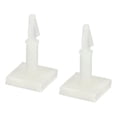 thumbnail image 1 of Uxcell 0.56" Supporting Height Adhesive Standoff Reverse Mount Insulation Bracket White 10 Pack, 1 of 5