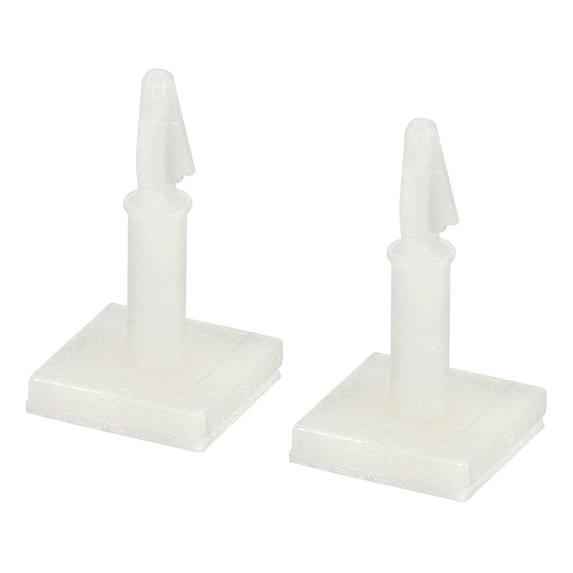 Uxcell 0.56" Supporting Height Adhesive Standoff Reverse Mount Insulation Bracket White 10 Pack