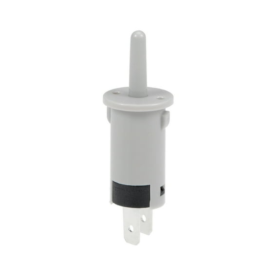 Uxcell 0.59''250V 1A Refrigerator Door Light Switch Normally Closed Plastic Grey 1pcs
